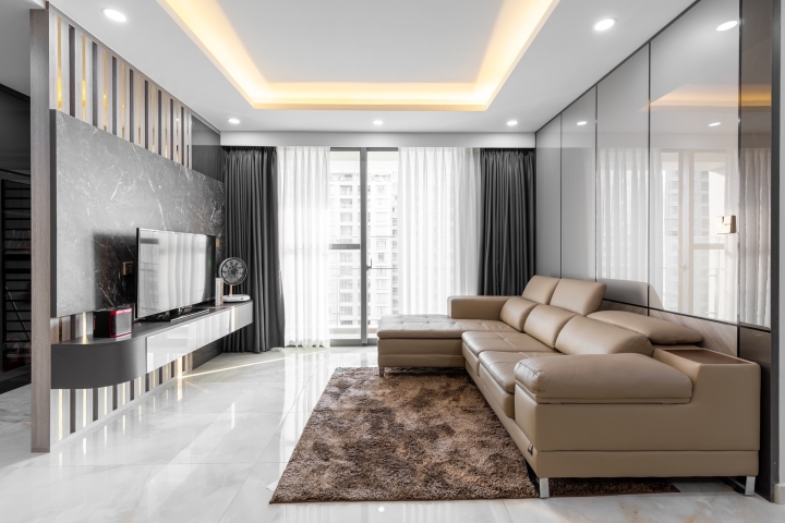 Không gian hiện đại trong căn hộ 100m2