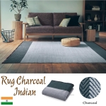 THẢM PHÒNG KHÁCH 1020867005 - RUG CHARCOAL INDIA